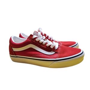 Vans Red and White Sneakers